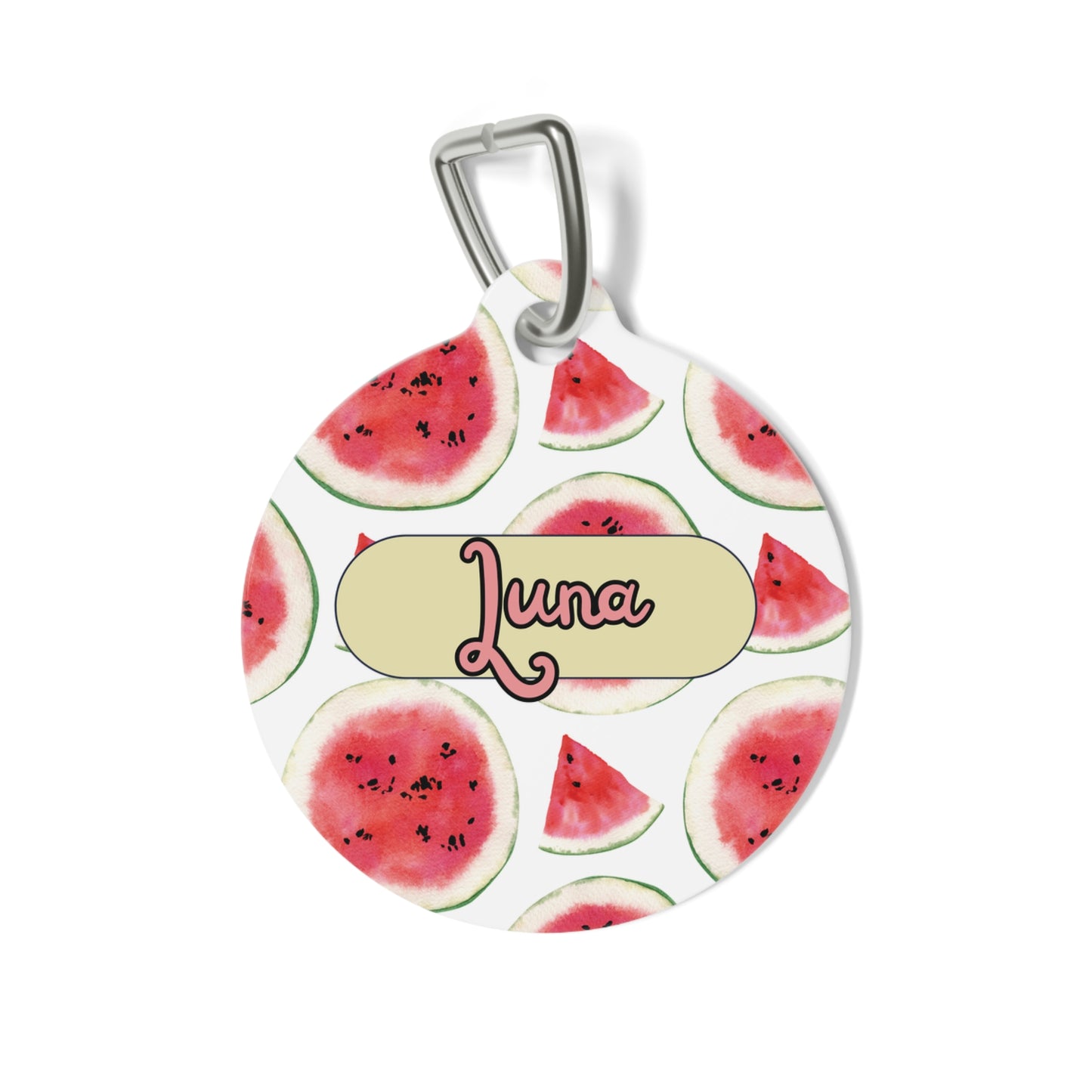 Water Melon Pet Tag  – Personalized Elegance !