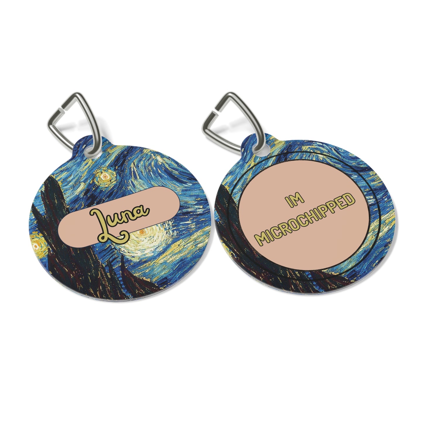 Starry Nights Pet Tag  – Personalized Elegance !