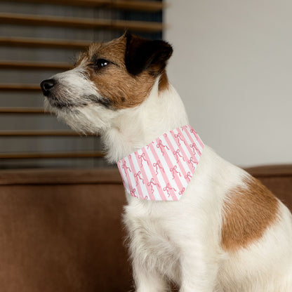 Cute Pink Bows  Collar-Bandana