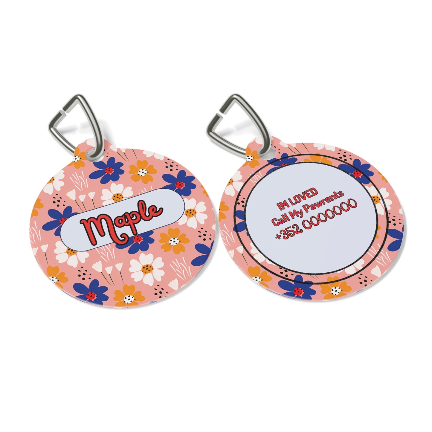 Sprinng Vibe Pet Tag  – Personalized Elegance !