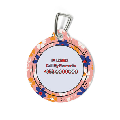 Sprinng Vibe Pet Tag  – Personalized Elegance !