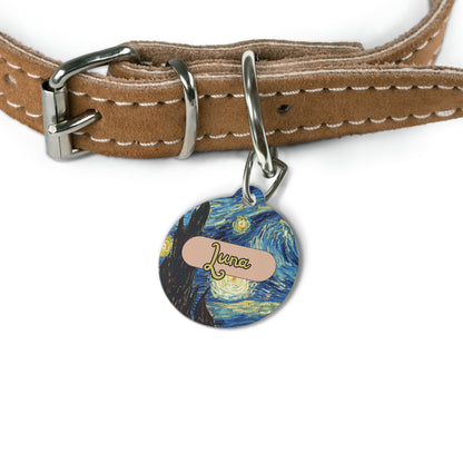 Starry Nights Pet Tag  – Personalized Elegance !