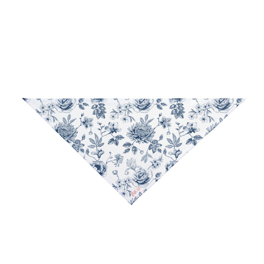 Vintage Blue Floral Bandana