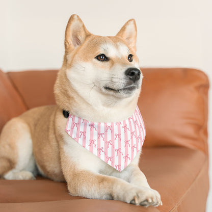 Cute Pink Bows  Collar-Bandana