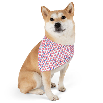 Tulip Kiss Pet Bandana 🌷💖 Collar-Bandana