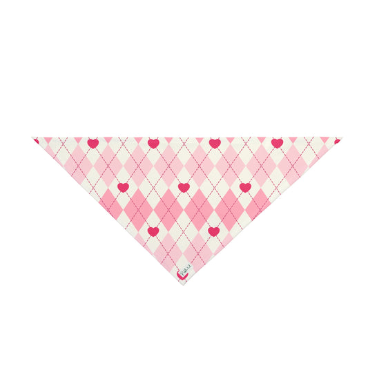 Plaid Heart collar-Bandana