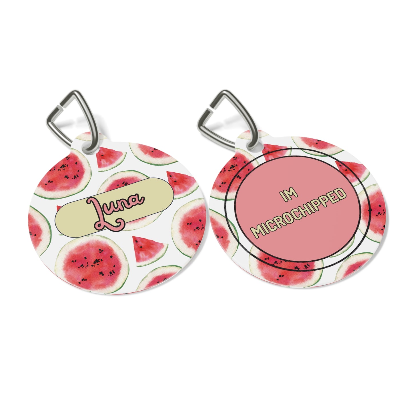 Water Melon Pet Tag  – Personalized Elegance !