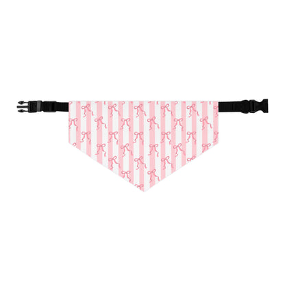 Cute Pink Bows  Collar-Bandana