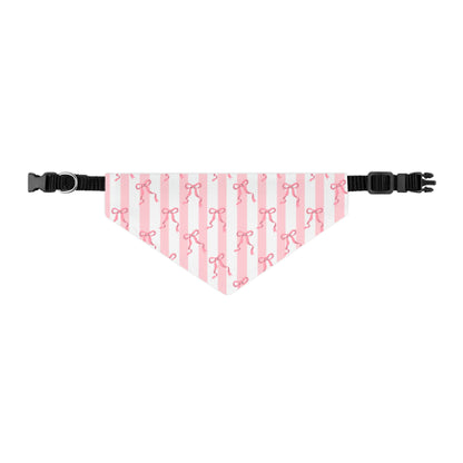 Cute Pink Bows  Collar-Bandana