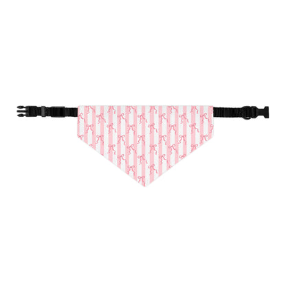 Cute Pink Bows  Collar-Bandana