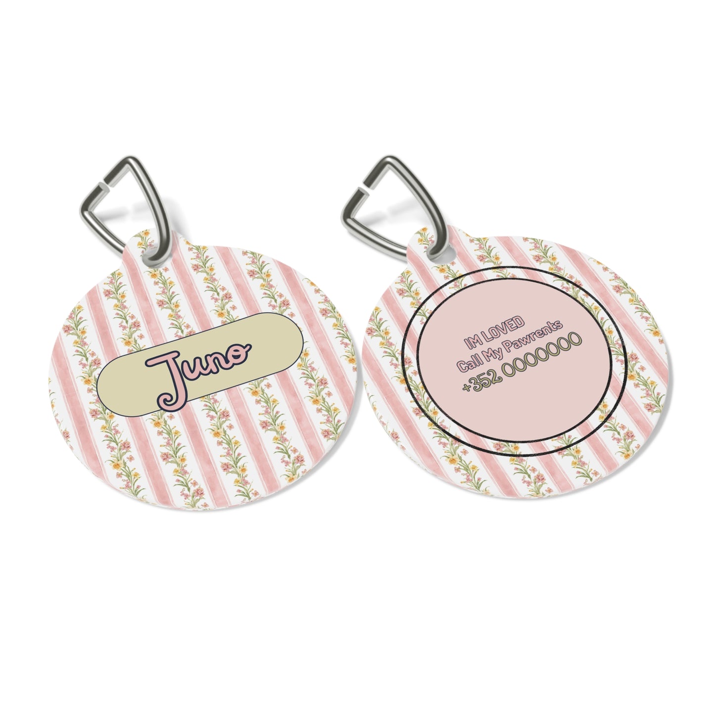 Vintage Love Pet Tag  – Personalized Elegance !