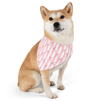 Cute Pink Bows  Collar-Bandana