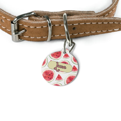 Water Melon Pet Tag  – Personalized Elegance !
