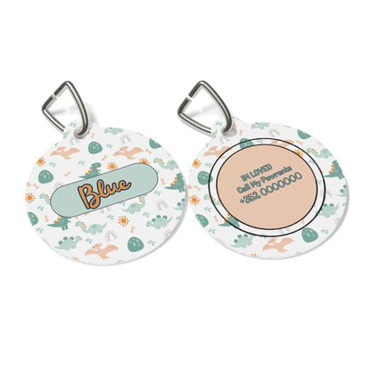 Dino Pet Tag  – Personalized Elegance !