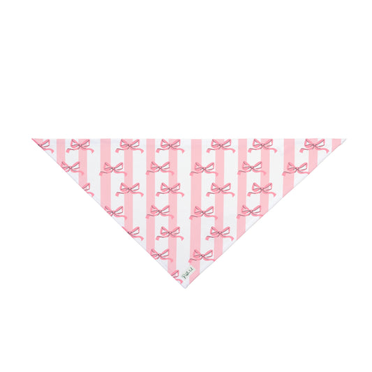 Soft Pink Bow Bandana — Cute Aesthetic Accessory