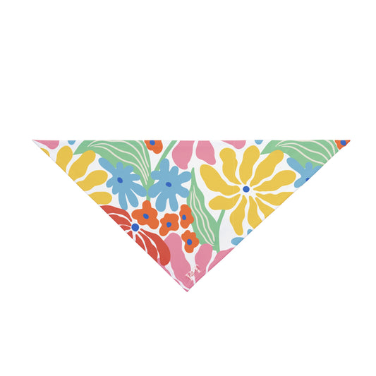 Pet Bandana - Vintage Floral Groovy Style for Your Pup 🌈✨
